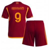 Billiga AS Roma Tammy Abraham #9 Barnkläder Hemma fotbollskläder till baby 2023-24 Kortärmad (+ Korta byxor)